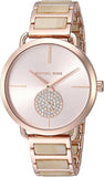 Buy Shop Michael Kors Portia Quartz Rose Gold Dial Rose Gold Steel Strap Watch For Women - MK3678 USA Online