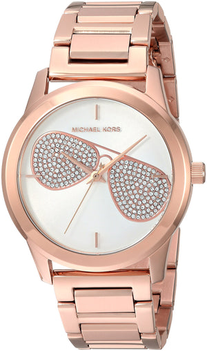 Buy Shop Michael Kors Hartman Analog White Dial Rose Gold Steel Strap Watch For Women - MK3673 USA Online