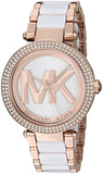 Buy Shop Michael Kors Parker White Dial Two Tone Steel Strap Watch for Women - MK6365 USA Online