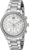 Buy Shop Michael Kors Brinkley Diamonds Silver Dial Silver Steel Strap Watch for Women - MK6186 USA Online