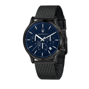 Buy Shop Maserati Epoca Black Edition Blue Dial Black Mesh Bracelet Watch For Men - R8873618008 USA Online