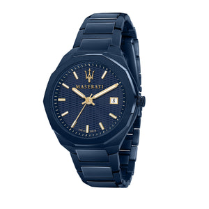 Buy Shop Maserati Guilloche Blue Edition 42mm Stainless Steel Watch For Men - R8853141001 USA Online