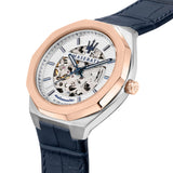 Buy Shop Maserati Stile Automatic Limited Edition White Dial Blue Leather Strap Watch For Men - R8821142001 USA Online