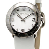 Buy Shop Marc Jacobs Blade White Dial White Leather Strap Watch for Women - MBM1223 USA Online