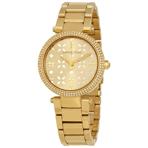 Buy Shop Michael Kors Parker Gold Dial Gold Steel Strap Watch for Women - MK6469 USA Online