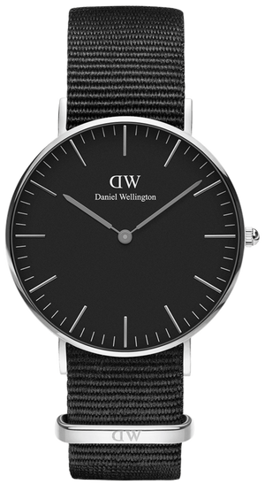 Buy Shop Daniel Wellington Classic Cornwall Black Dial Black Nylon Strap Watch For Women - DW00100149 USA Online