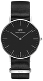 Buy Shop Daniel Wellington Classic Cornwall Black Dial Black Nylon Strap Watch For Women - DW00100149 USA Online