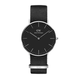 Buy Shop Daniel Wellington Classic Cornwall Black Dial Black Nylon Strap Watch For Women - DW00100149 USA Online
