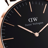 Buy Shop Daniel Wellington Classic Dover Black Dial White Nylon Strap Watch For Women - DW00100310 USA Online