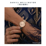 Buy Shop Daniel Wellington Petite Rose Gold Dial Rose Gold Mesh Bracelet Watch For Women - DW00100471 USA Online