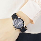 Buy Shop Marc Jacobs Rock Chronograph Black Dial Black Silicone Strap Watch for Women - MBM2553 USA Online