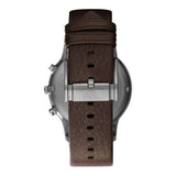 Emporio Armani Sportivo Black Dial Brown Leather Strap Watch For Men - AR2462