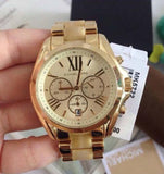 Buy Shop Michael Kors Bradshaw Gold Dial Gold Steel Strap Watch for Women - MK5722 USA Online