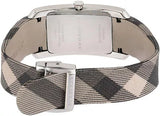 Buy Shop Burberry Nova Check Silver Dial Two Tone Leather Strap Watch For Women - BU9404 USA Online