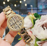 Buy Shop Michael Kors Parker Gold Dial Gold Steel Strap Watch for Women - MK6469 USA Online