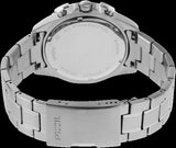 Buy Shop Fossil Garrett Chronograph Blue Dial Silver Steel Strap Watch for Men - FS5623 USA Online