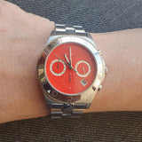 Buy Shop Marc Jacobs Blade Orange Dial Silver Steel Strap Watch for Women - MBM3306 USA Online