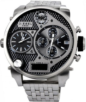 Buy Shop Diesel Mr Daddy 1.0 Black Dial Stainless Steel Stainless Watch For Men - DZ7221 USA Online