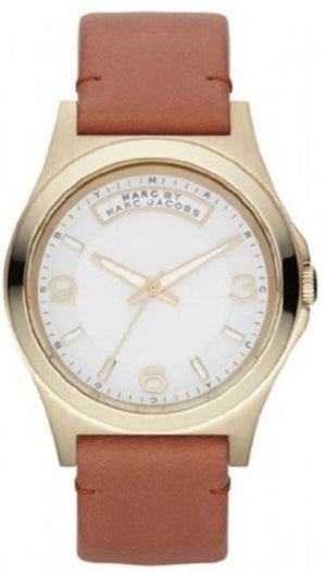 Buy Shop Marc Jacobs Baby Dave White Dial Brown Leather Strap Watch for Women - MBM1261 USA Online