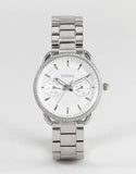 Buy Shop Fossil Tailor White Dial Silver Steel Strap Watch for Women - ES4262 USA Online