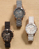 Buy Shop Marc Jacobs Rock Chronograph Grey Dial Grey Silicone Strap Watch for Women - MBM2550 USA Online