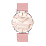 Buy Shop Coach Perry Mother of Pearl Pink Dial Pink Leather Strap Watch for Women - 14503244 USA Online
