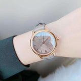 Buy Shop Burberry The Classic Quartz Grey Dial Grey Leather Strap Watch For Women - BU10119 USA Online