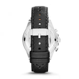 Buy Shop Fossil Wakefield Chronograph Blue Dial Black Leather Strap Watch for Women - CH2945 USA Online