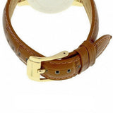 Buy Shop Michael Kors Whitley Quartz Gold Dial Brown Leather Strap Watch For Women - MK2428 USA Online