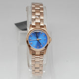 Buy Shop Marc Jacobs Henry Dinky Blue Dial Rose Gold Steel Strap Watch for Women - MBM3204 USA Online