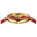 Buy Shop Versace Palazzo Empire Red Dial Red Leather Strap Watch for Women - VCO120017 USA Online