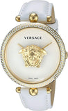 Buy Shop Versace Palazzo Empire White Dial White Leather Strap Watch for Women - VCO040017 USA Online