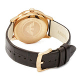 Buy Shop Emporio Armani Classic Quartz Brown Dial Brown Leather Strap Watch For Men - AR1613 USA Online