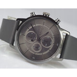 Buy Shop Hugo Boss Architectural Grey Dial Grey Leather Strap Watch for Men - 1513570 USA Online