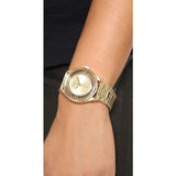 Buy Shop Marc Jacobs Marc Tether Transparent Gold Dial Gold Steel Strap Watch for Women - MBM3413 USA Online