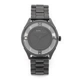 Buy Shop Marc Jacobs Tether Transparent Black Dial Black Steel Strap Watch for Women - MBM3419 USA Online