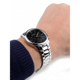 Buy Shop Hugo Boss Commander Black Dial Silver Steel Strap Watch for Men - 1513433 USA Online