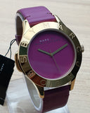 Buy Shop Marc Jacobs Purple Dial Purple Leather Strap Watch for Women - MBM1209 USA Online