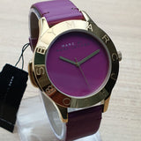 Buy Shop Marc Jacobs Blade Purple Dial Purple Leather Strap Watch for Women - MBM1203 USA Online