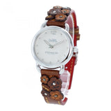 Buy Shop Coach Delancey White Dial Floral Brown Leather Strap Watch for Women - 14502761 USA Online