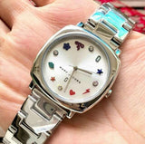 Buy Shop Marc Jacobs Mandy Silver Dial Silver Steel Strap Watch for Women - MJ3548 USA Online