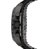 Buy Shop Fossil Nate Chronograph Black Dial Black Leather Strap Watch for Men - JR1510 USA Online