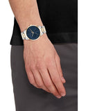 Calvin Klein City Blue Dial Silver Steel Strap Watch for Women - K2G2314N