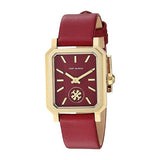 Buy Shop Tory Burch Robinson Quartz Red Dial Red Leather Strap Watch for Women - TBW1505 USA Online