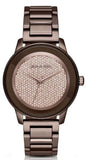 Buy Shop Michael Kors Kinley Brown Dial Brown Steel Strap Watch for Women - MK6245 USA Online