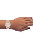 Buy Shop Calvin Klein City White Dial White Leather Strap Watch for Women - K2G231XH USA Online