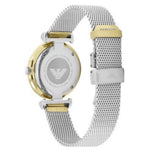 Buy Shop Emporio Armani Gianni T Bar Mother of Pearl Dial Silver Mesh Bracelet Watch For Women - AR2068 USA Online