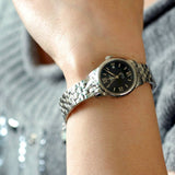 Buy Shop Tissot Le Locle Automatic Small Lady Black Dial Silver Steel Strap Watch For Women - T41.1.183.53 USA Online