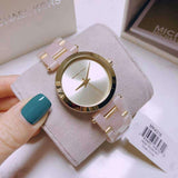 Buy Shop Michael Kors Delray Rose Gold Dial Pink Steel Strap Watch for Women - MK4316 USA Online
