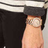 Buy Shop Marc Jacobs Marci Crystals Rose Gold Dial Rose Gold Steel Strap Watch for Women - MBM3192 USA Online
